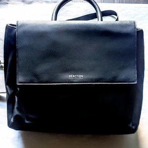 Leather Kenneth Cole Reaction Black Backpack Bag